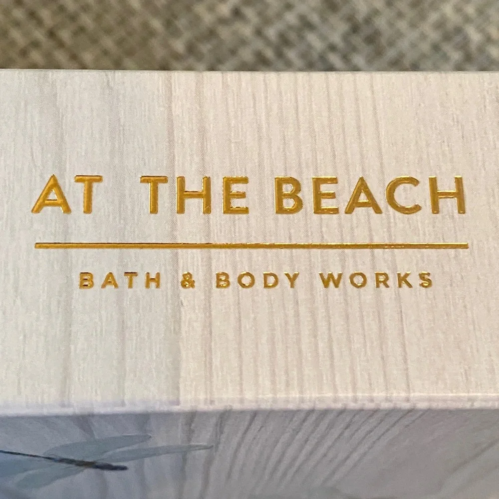 Bath & Body Works At The Beach Bath & Body Set - Aqua and Gold Travel Size